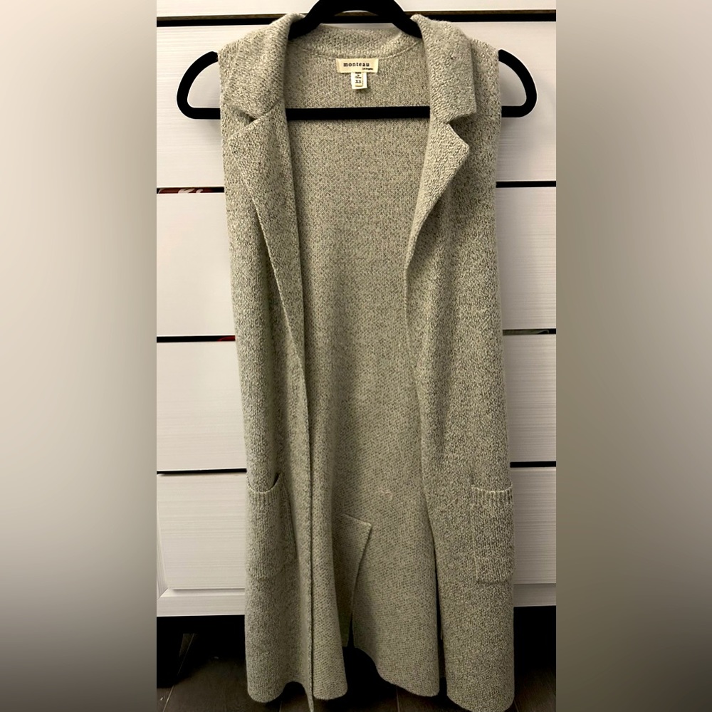 Long vest / Grey /